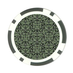 Camouflage Ornate Pattern Poker Chip Card Guard by dflcprints