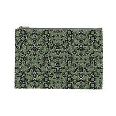 Camouflage Ornate Pattern Cosmetic Bag (large)  by dflcprints