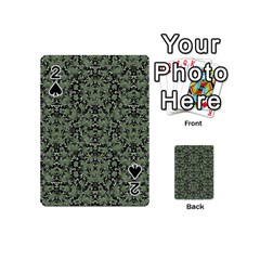 Camouflage Ornate Pattern Playing Cards 54 (mini)  by dflcprints