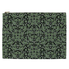 Camouflage Ornate Pattern Cosmetic Bag (xxl)  by dflcprints