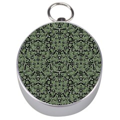 Camouflage Ornate Pattern Silver Compasses by dflcprints