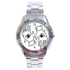 Hands Stainless Steel Analogue Watch by ExtraSpicy