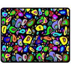 Artwork By Patrick-pattern-30 Double Sided Fleece Blanket (medium)  by ArtworkByPatrick