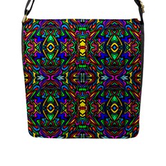 Artwork By Patrick-pattern-31 Flap Messenger Bag (l)  by ArtworkByPatrick