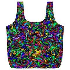 Artwork By Patrick-pattern-31 1 Full Print Recycle Bags (l)  by ArtworkByPatrick