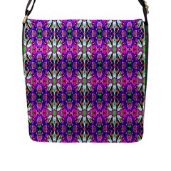 Pattern-32 Flap Messenger Bag (l)  by ArtworkByPatrick