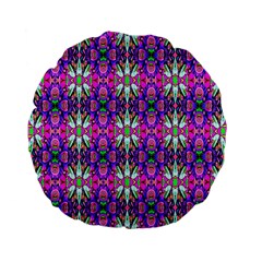 Pattern-32 Standard 15  Premium Flano Round Cushions by ArtworkByPatrick