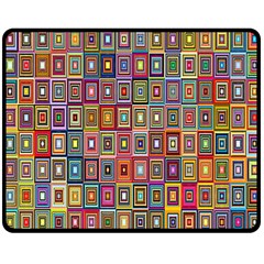 Artwork By Patrick-pattern-33 Double Sided Fleece Blanket (medium)  by ArtworkByPatrick