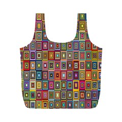 Artwork By Patrick-pattern-33 Full Print Recycle Bags (m)  by ArtworkByPatrick