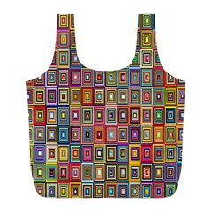 Artwork By Patrick-pattern-33 Full Print Recycle Bags (l)  by ArtworkByPatrick