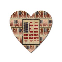 Usa Heart Magnet by ArtworkByPatrick