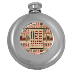 Usa Round Hip Flask (5 Oz) by ArtworkByPatrick