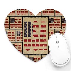 Usa Heart Mousepads by ArtworkByPatrick