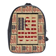 Usa School Bag (xl) by ArtworkByPatrick