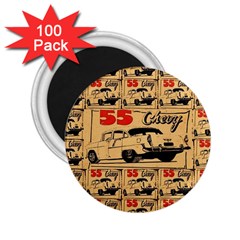 55 Chevy 2 25  Magnets (100 Pack)  by ArtworkByPatrick