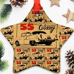 55 Chevy Star Ornament (two Sides) by ArtworkByPatrick