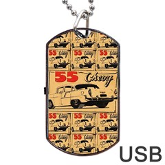 55 Chevy Dog Tag Usb Flash (one Side) by ArtworkByPatrick