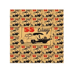 55 Chevy Small Satin Scarf (square) by ArtworkByPatrick