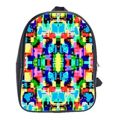 Artwork By Patrick--colorful-1 School Bag (large) by ArtworkByPatrick