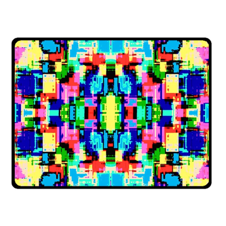 ARTWORK BY PATRICK--COLORFUL-1 Double Sided Fleece Blanket (Small) 