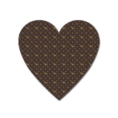 Louis Weim Luxury Dog Attire Heart Magnet by PodArtist