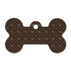 Louis Weim Luxury Dog Attire Dog Tag Bone (one Side) by PodArtist