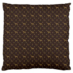 Louis Weim Luxury Dog Attire Large Cushion Case (one Side) by PodArtist