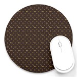 Louis Dachshund  Luxury Dog Attire Round Mousepads Front