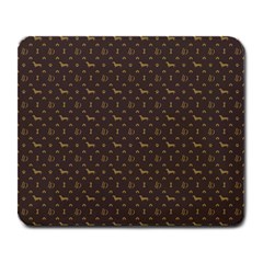 Louis Dachshund  Luxury Dog Attire Large Mousepads by PodArtist