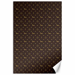 Louis Dachshund  Luxury Dog Attire Canvas 24  x 36 