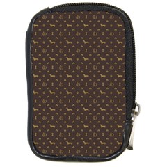 Louis Dachshund  Luxury Dog Attire Compact Camera Cases by PodArtist