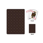 Louis Dachshund  Luxury Dog Attire Playing Cards (Mini)  Back