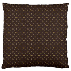 Louis Dachshund  Luxury Dog Attire Standard Flano Cushion Case (two Sides) by PodArtist