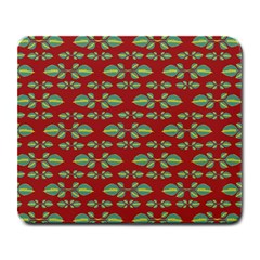 Tropical Stylized Floral Pattern Large Mousepads by dflcprints