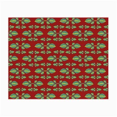 Tropical Stylized Floral Pattern Small Glasses Cloth (2-side) by dflcprints