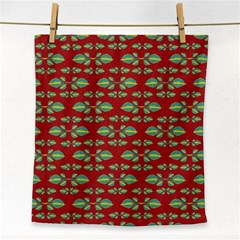 Tropical Stylized Floral Pattern Face Towel by dflcprints