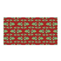 Tropical Stylized Floral Pattern Satin Wrap by dflcprints