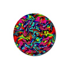 Pattern-34 Rubber Round Coaster (4 pack) 