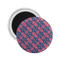 Squares And Circles Motif Geometric Pattern 2 25  Magnets by dflcprints