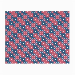 Squares And Circles Motif Geometric Pattern Small Glasses Cloth (2-side) by dflcprints