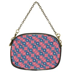 Squares And Circles Motif Geometric Pattern Chain Purses (one Side)  by dflcprints