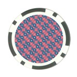 Squares And Circles Motif Geometric Pattern Poker Chip Card Guard (10 pack) Front