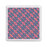 Squares And Circles Motif Geometric Pattern Memory Card Reader (Square)  Front