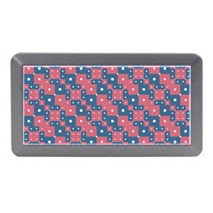 Squares And Circles Motif Geometric Pattern Memory Card Reader (mini) by dflcprints