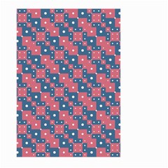 Squares And Circles Motif Geometric Pattern Large Garden Flag (two Sides) by dflcprints