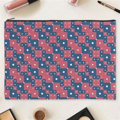 Squares And Circles Motif Geometric Pattern Cosmetic Bag (xxxl)  by dflcprints