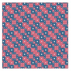 Squares And Circles Motif Geometric Pattern Large Satin Scarf (square) by dflcprints