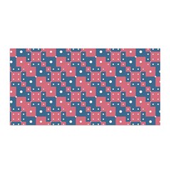 Squares And Circles Motif Geometric Pattern Satin Wrap by dflcprints