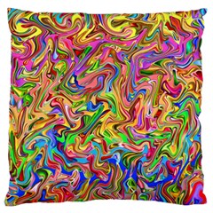 Colorful-2 Large Flano Cushion Case (two Sides) by ArtworkByPatrick