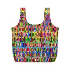 Peace Sign Full Print Recycle Bags (m)  by ArtworkByPatrick